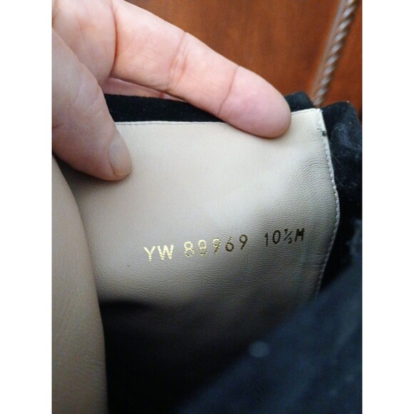 NWOT STUART WEITZMAN ELOISE Women Size 10.5M Over the Knee Jet Black Suede Boots - Picture 8 of 10